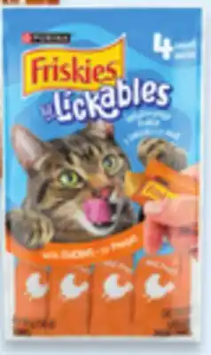 Walmart Friskies Party Mix 170 g or Lil' Lickables 4 x 14 g cat treats offer