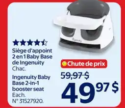 Walmart Ingenuity Baby Base 2-in-1 Booster Seat offer