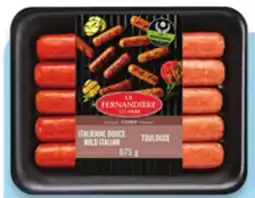 Walmart La Fernandière fresh breakfast or dinner sausages offer