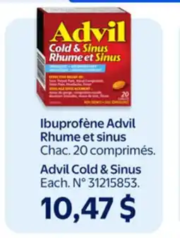 Walmart Advil Cold & Sinus offer