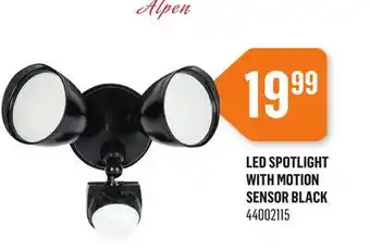 Canac LED Spotlight with Motion Sensor Black offer