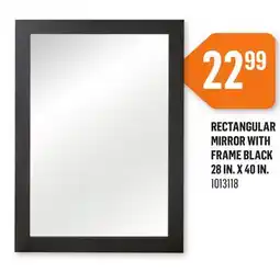 Canac Rectangular Mirror with Frame Black 28 in. x 40 in offer