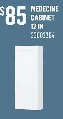 Canac Shaker Medecine Cabinet White 12in offer