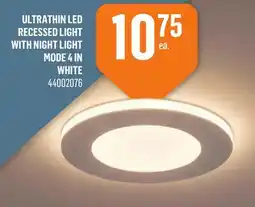 Canac Ultrathin LED Recessed Light With Night Light Mode 4in offer