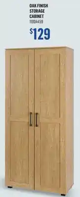 Canac Oak Finish Storage Cabinet offer