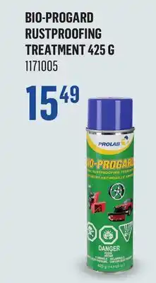 Canac Bio-Progard Rustproofing Treatment offer