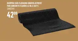 Canac Dampro Sub-Flooring Underlayment for Concrete Floors 42 in.x30ft offer