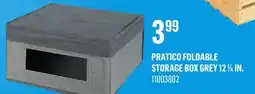 Canac PRATICO Foldable Storage Box Grey 12 1/4 in offer