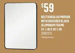 Canac Tassili supra Rectangular Mirror with Brushed Black Aluminum Frame 241/2inx301/2in offer