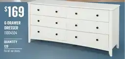 Canac Olivia 6-Drawer Dresser offer