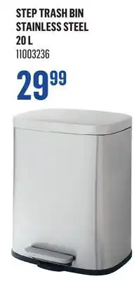 Canac Step Trash Bin Stainless Steel offer