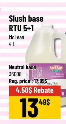 Mayrand McLean RTU 5+1 Slush base RTU 5+1 offer