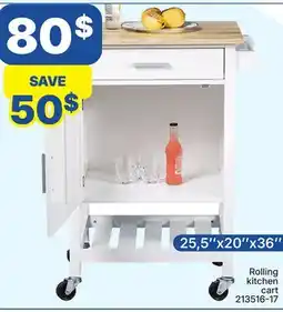 Rossy Rolling kitchen cart offer