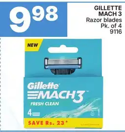 Rossy GILLETTE MACH 3 Razor blades offer