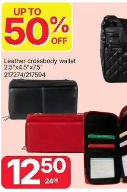 Rossy Leather crossbody wallet offer