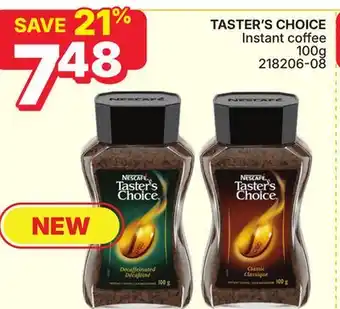 Rossy TASTER'S CHOICE Instant coffee offer