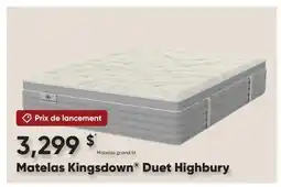 Dormez Vous Matelas Kingsdown Duet Highbury offer