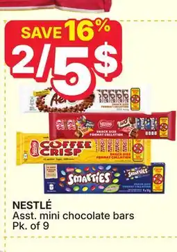 Rossy NESTLÉ Asst. mini chocolate bars offer