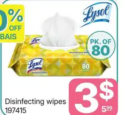 Rossy Lysol Disinfecting wipes offer