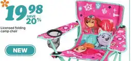 Rossy Licensed folding camp chair offer