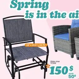 Rossy Glider chair offer