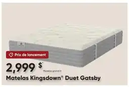 Dormez Vous Matelas Kingsdown Duet Gatsby offer