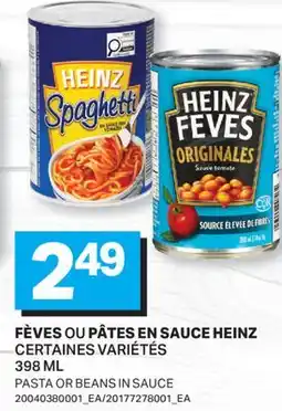 L'Intermarché FÈVES PÂTES EN SAUCE | PASTA OR BEANS IN SAUCE offer
