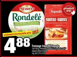 Super C FROMAGE TRANCHÉ SAPUTO offer