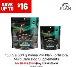 Ren’s Pets Depot Purina Pro Plan FortiFlora Multi Care Dog Supplements offer