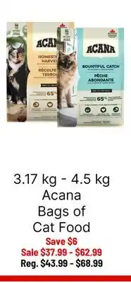 Ren’s Pets Depot Acana Bags of Cat Food offer