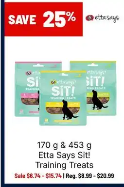 Ren’s Pets Depot Etta Says Sit! Training Treats offer