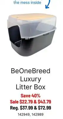 Ren’s Pets Depot BeOneBreed Luxury Litter Box offer