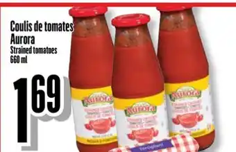 Bonanza Coulis de tomates Aurora offer