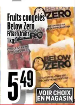 Bonanza Fruits congelés Below Zero offer
