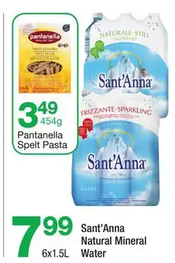 Highland Farms Pantanel Spelt Pasta, Sant'Anna Natural Mineral Water offer