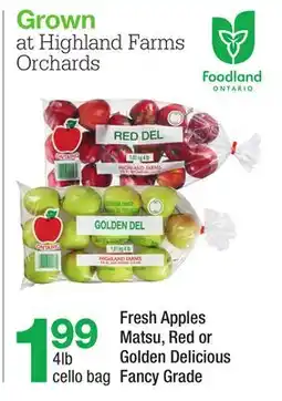 Highland Farms Fresh Apples offer