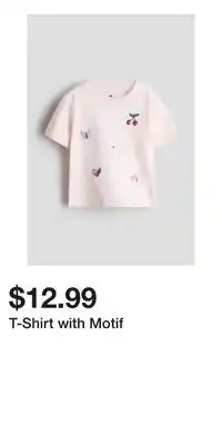 H&M T-Shirt with Motif offer
