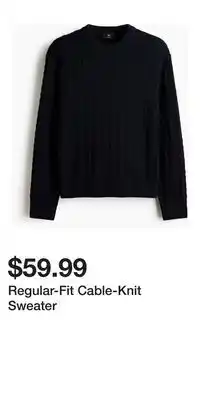 H&M Regular-Fit Cable-Knit Sweater offer