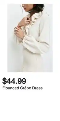 H&M Flounced Crêpe Dress offer