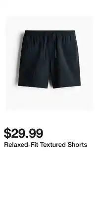 H&M Relaxed-Fit Textured Shorts offer