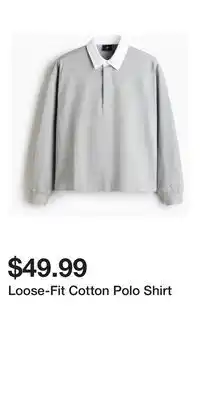 H&M Loose-Fit Cotton Polo Shirt offer