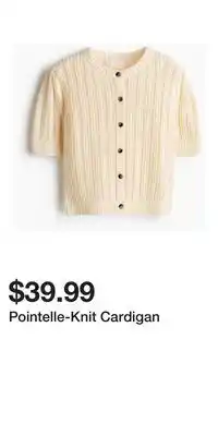 H&M Pointelle-Knit Cardigan offer