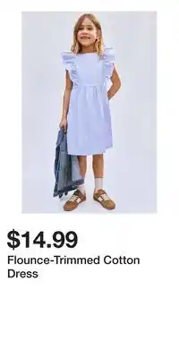 H&M Flounce-Trimmed Cotton Dress offer