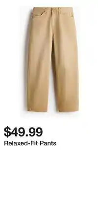 H&M Relaxed-Fit Pants offer