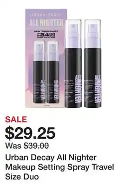 Sephora Urban Decay All Nighter Makeup Setting Spray Travel Size Duo offer