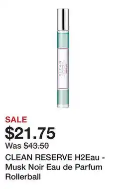 Sephora CLEAN RESERVE H2Eau - Musk Noir Eau de Parfum Rollerball offer