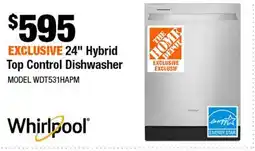 Home Depot 24 Top Control Dishwasher offer