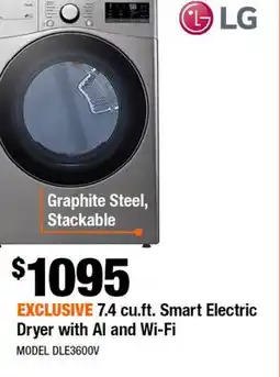 Home Depot 7.4 cu. ft. Dryer offer
