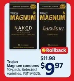 Walmart Trojan Magnum condoms 10-pack offer