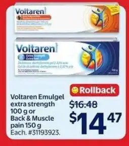 Walmart VOLTAREN EMULGEL offer